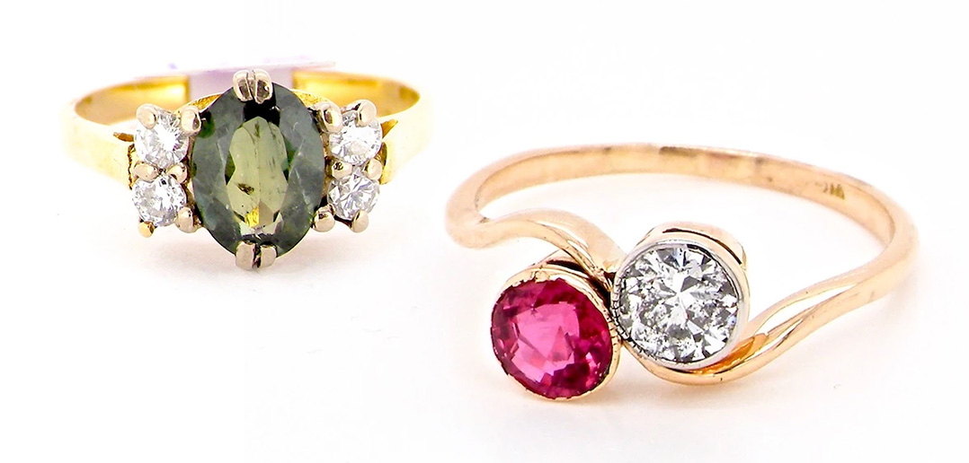 vintage gemstone rings